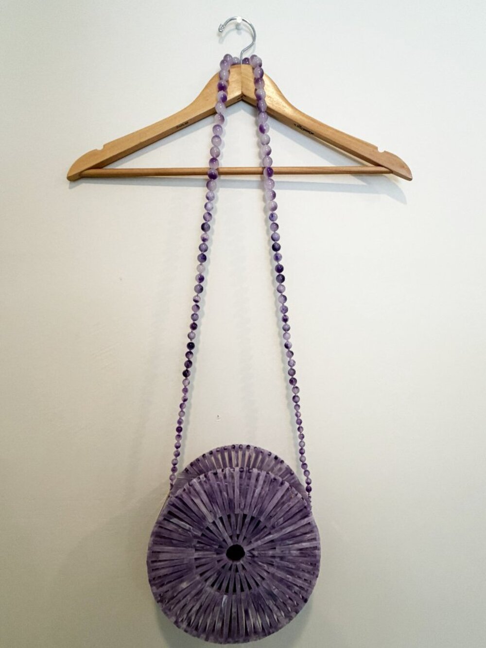 Cult Gaia | Lavender Acrylic Luna Crossbody Purse